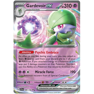 Gardevoir ex - 086/198 - Scarlet & Violet Single Holofoil