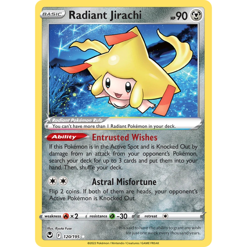 Radiant Jirachi - 120/195 - Silver Tempest Single Holofoil