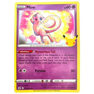 Mew - 011/025 - Celebrations Single Holofoil