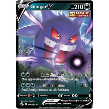 Gengar V - 156/264 - Fusion Strike Single Holofoil