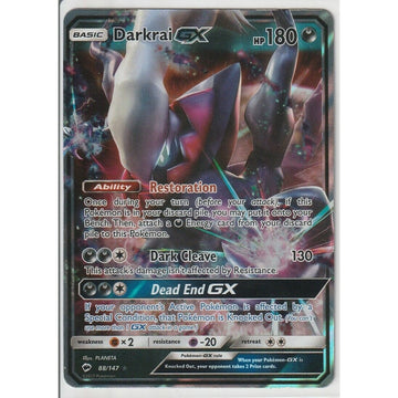 Darkrai GX - 88/147 - Burning Shadows Single Holofoil