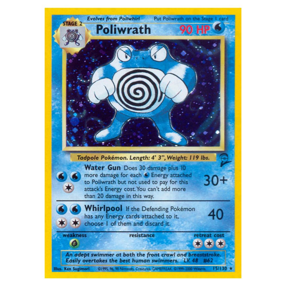 Poliwrath - 13/102 - Base Set 2 Holofoil- Single