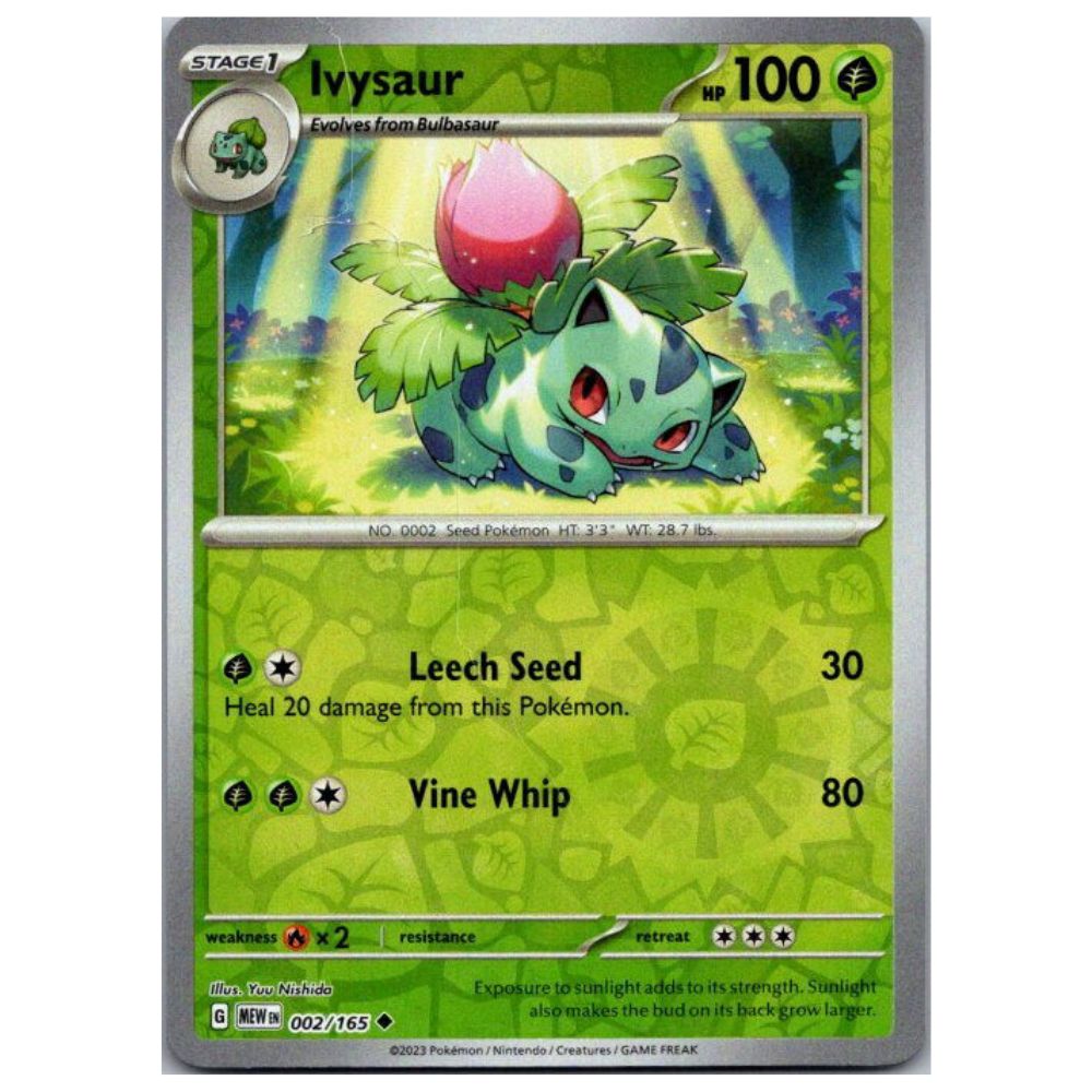 Ivysaur - 002/165 - 151 Single Reverse Holofoil