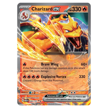 Charizard ex - 006/165 - 151 Single Holofoil