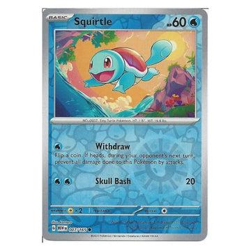 Squirtle - 007/165 - 151 Single Reverse Holofoil