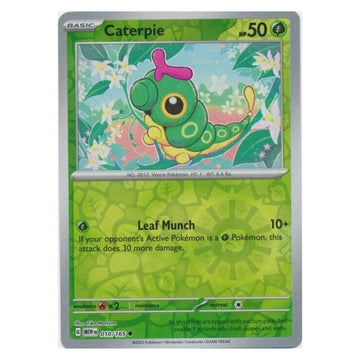 Caterpie - 010/165 - 151 Single Reverse Holofoil