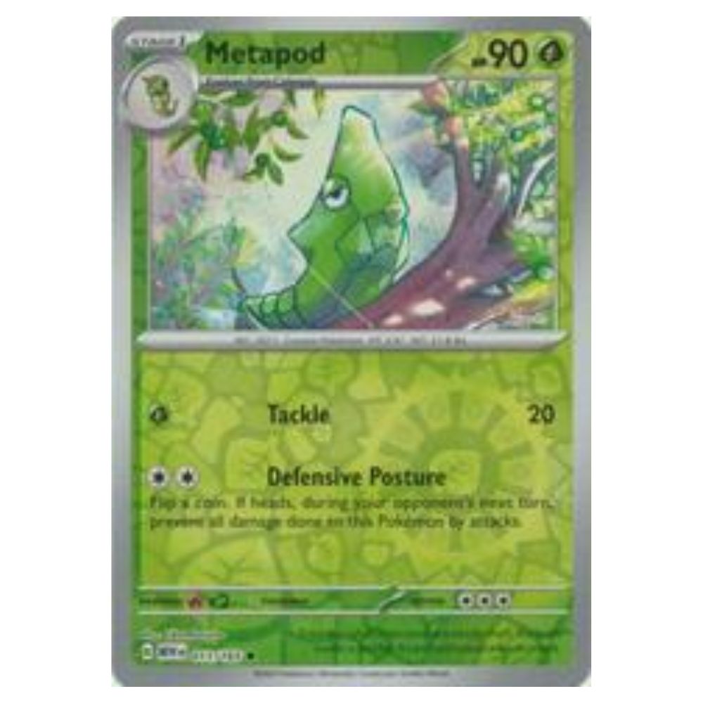 Metapod - 011/165 - 151 Single Reverse Holofoil