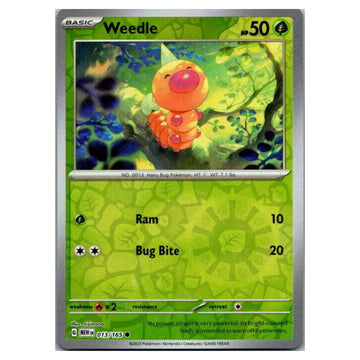 Weedle - 013/165 - 151 Single Reverse Holofoil