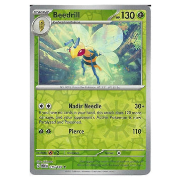 Beedrill - 015/165 - 151 Single Reverse Holofoil