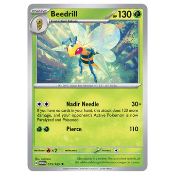 Beedrill - 015/165 - 151 Single Holofoil