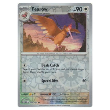 Fearow - 022/165 - 151 Single Reverse Holofoil