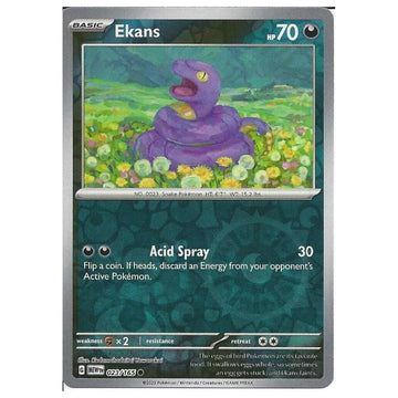 Ekans - 023/165 - 151 Single Reverse Holofoil