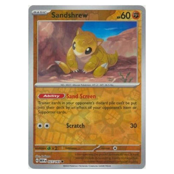 Sandshrew - 027/165 - 151 Single Reverse Holofoil