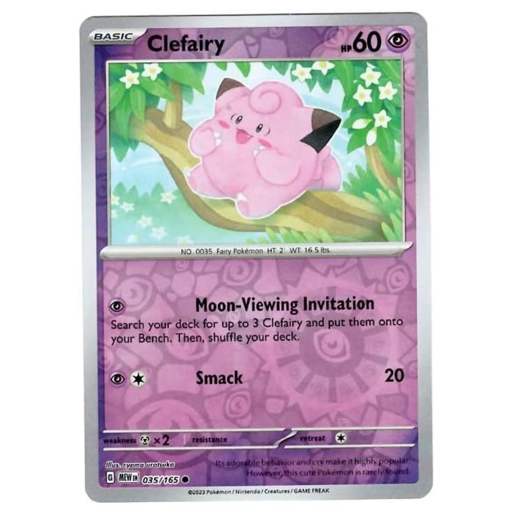 Cleafairy - 035/165 - 151 Single Reverse Holofoil