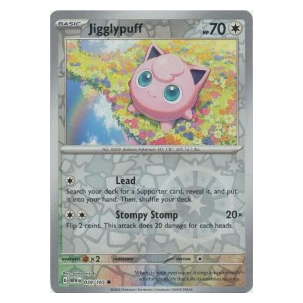 Jigglypuff - 039/165 - 151 Single Reverse Holofoil