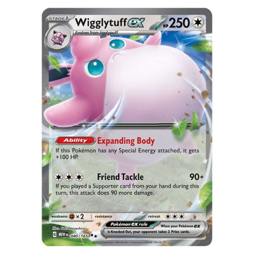 Wigglytuff ex - 040/165 - 151 Single Holofoil