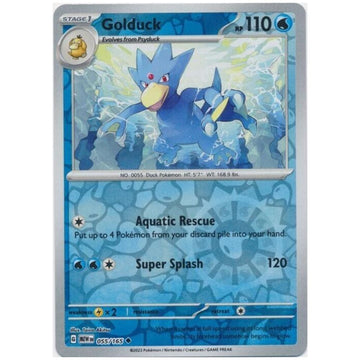 Golduck - 055/165 - 151 Single Reverse Holofoil