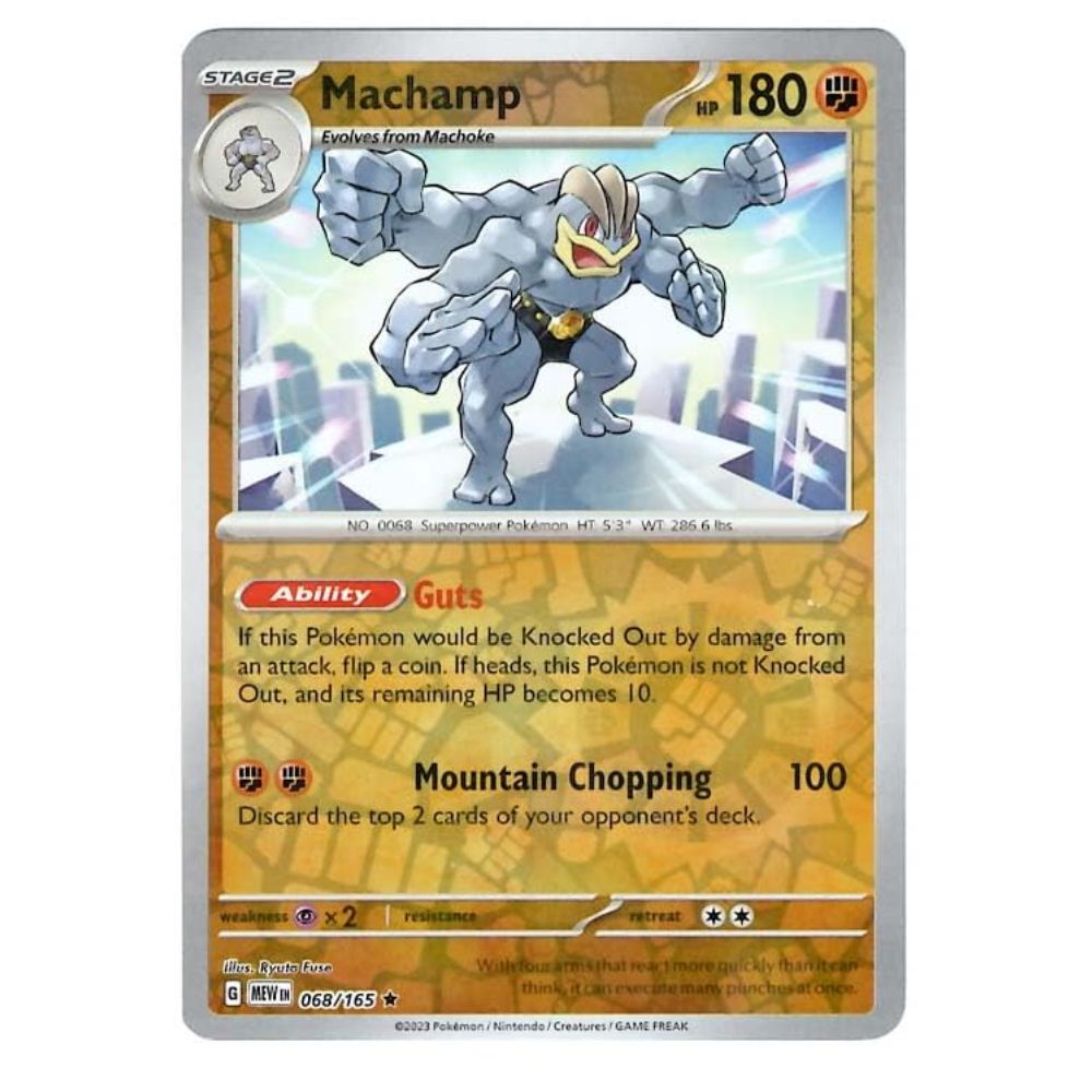 Machamp - 068/165 - 151 Single Reverse Holofoil