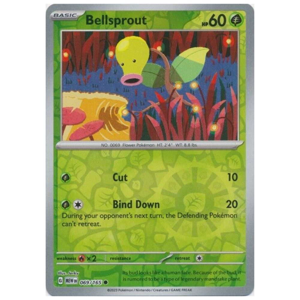 Bellsprout - 069/165 - 151 Single Reverse Holofoil