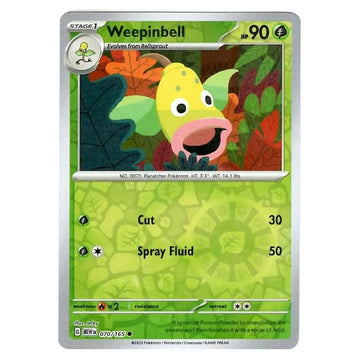 Weepinbell - 070/165 - 151 Single Reverse Holofoil