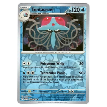 Tentacruel - 073/165 - 151 Single Reverse Holofoil