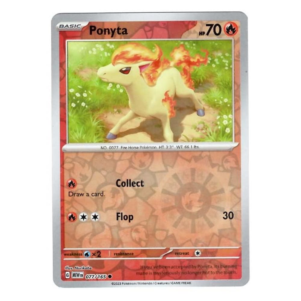 Ponyta - 077/165 - 151 Single Reverse Holofoil