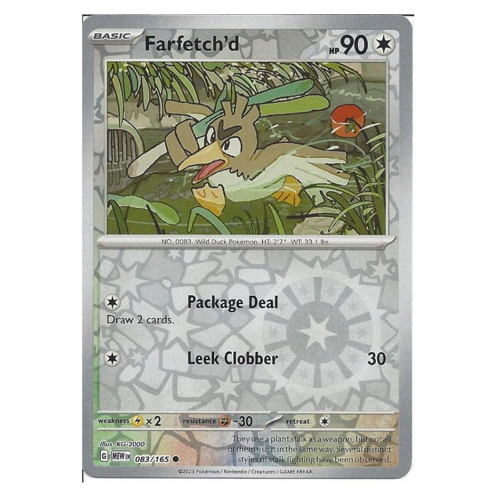 Farfetch'd - 083/165 - 151 Single Reverse Holofoil