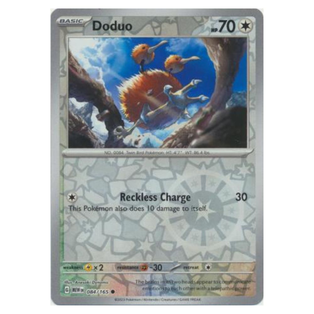 Doduo - 084/165 - 151 Single Reverse Holofoil