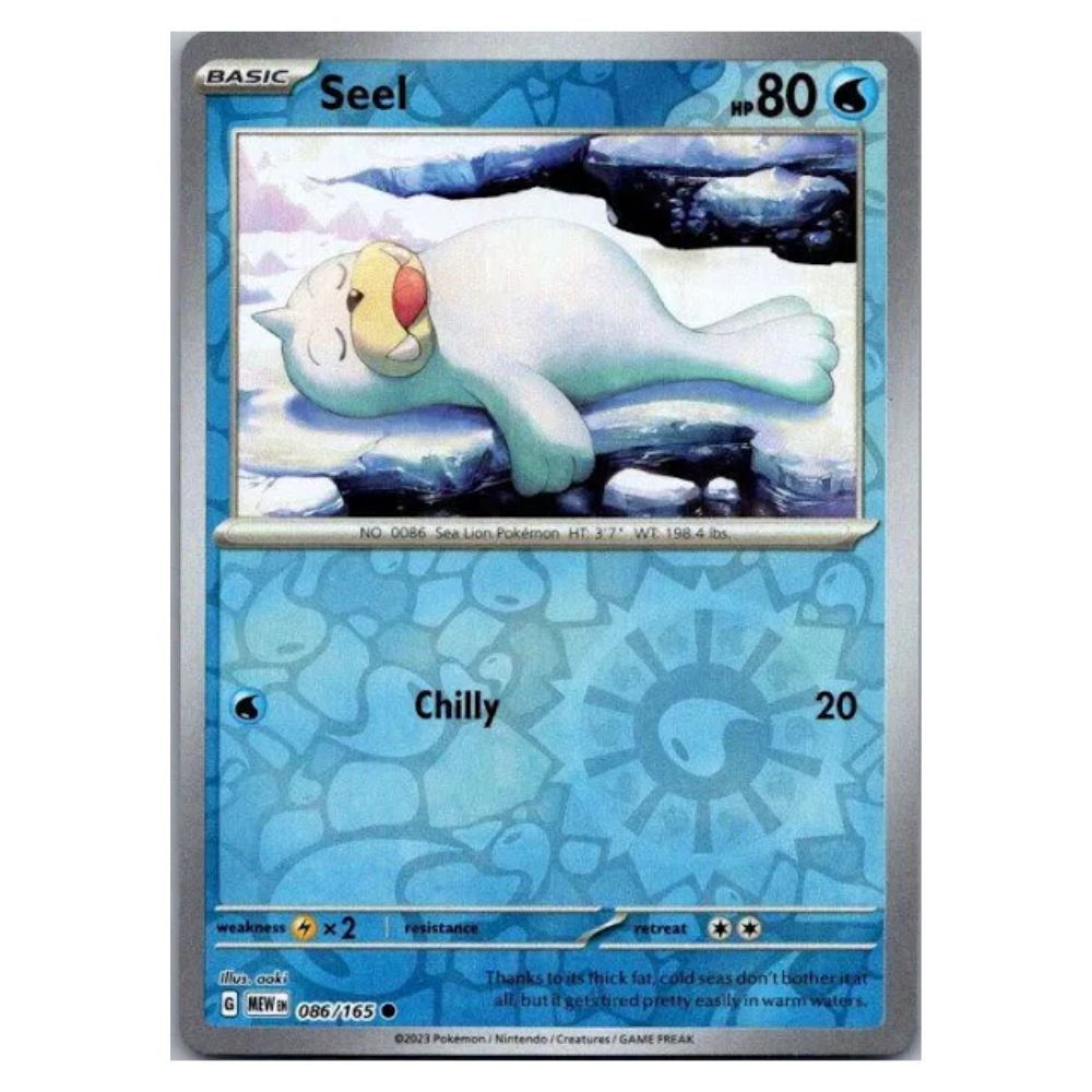 Seel - 086/165 - 151 Single Reverse Holofoil