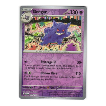 Gengar - 094/165 - 151 Single Reverse Holofoil