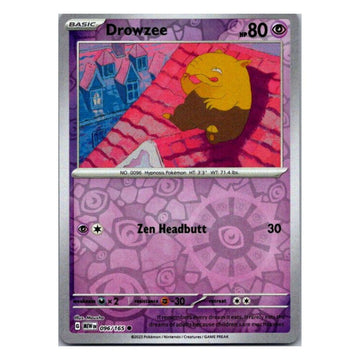 Drowzee - 096/165 - 151 Single Reverse Holofoil