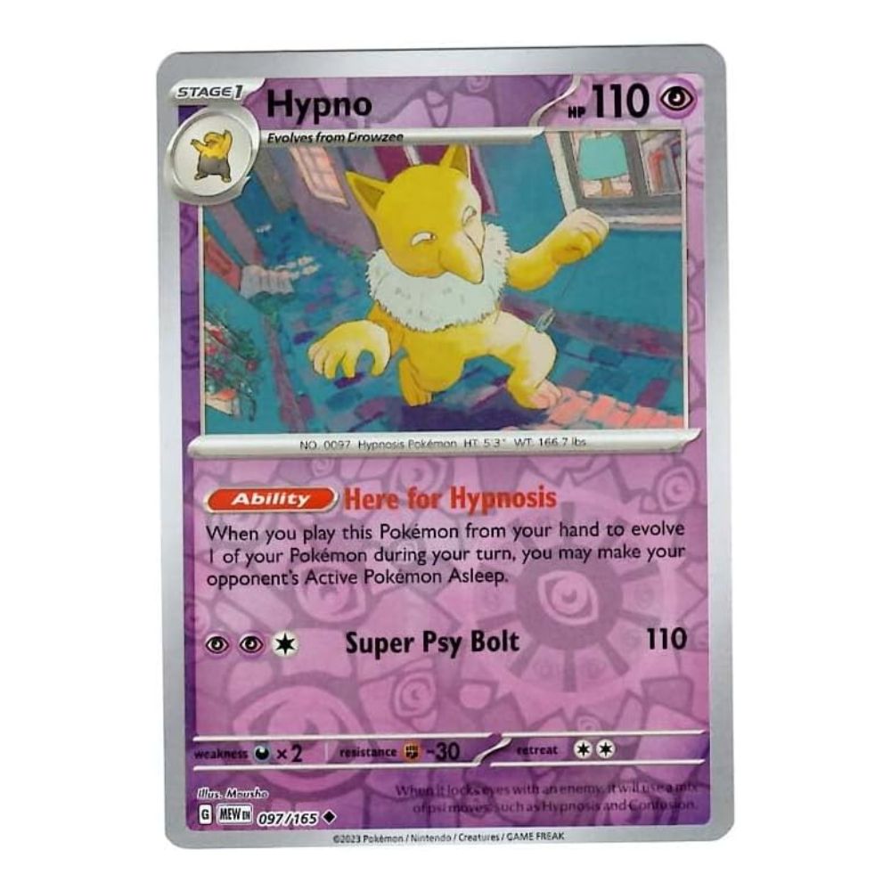 Hypno - 097/165 - 151 Single Reverse Holofoil