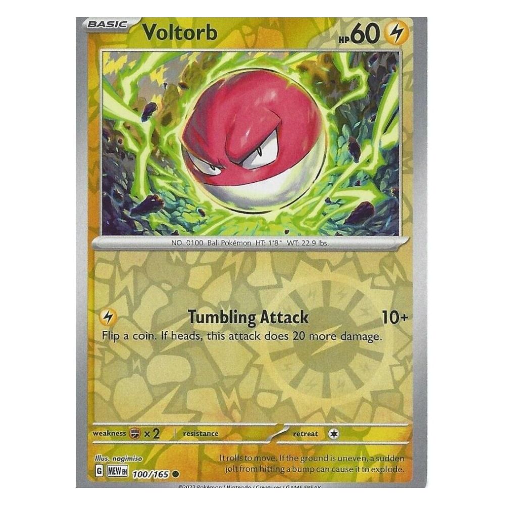 Voltorb - 100/165 - 151 Single Reverse Holofoil