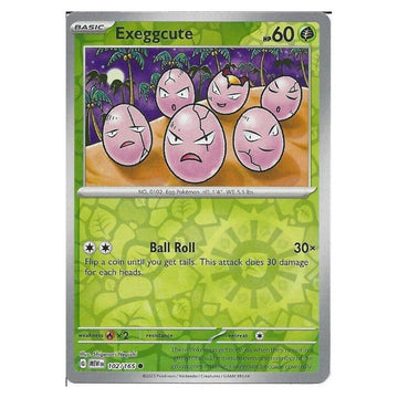 Exeggcute - 102/165 - 151 Single Reverse Holofoil