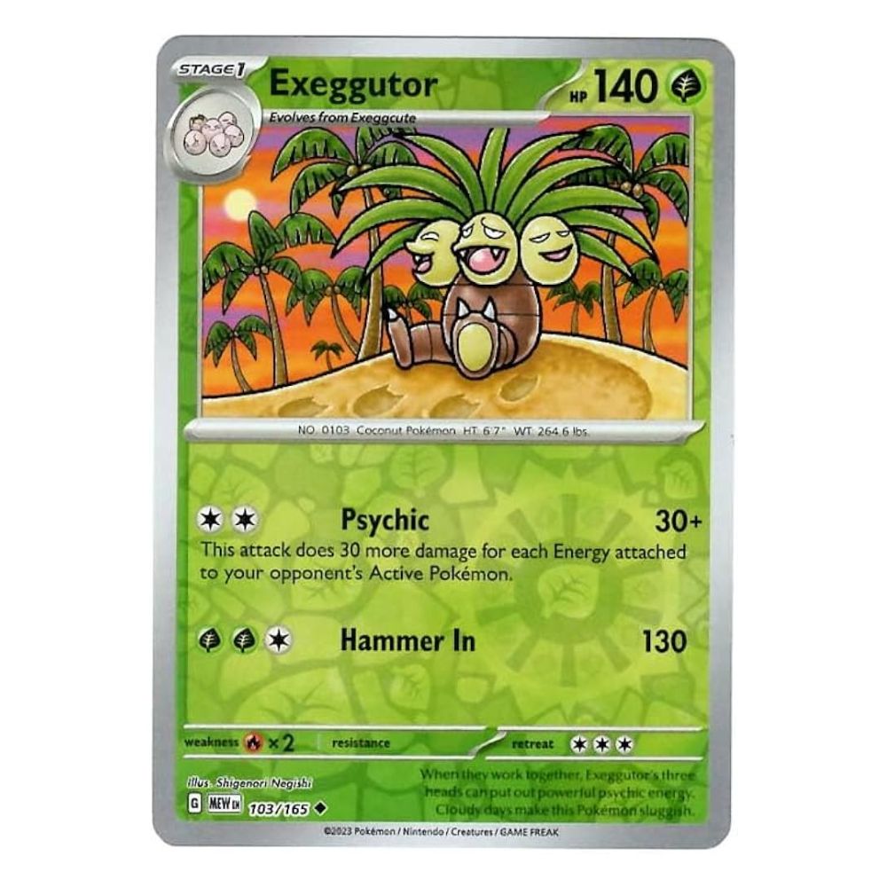 Exeggcutor - 103/165 - 151 Single Reverse Holofoil