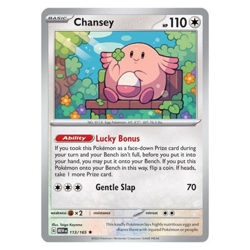 Chansey - 113/165 - 151 Single Holofoil