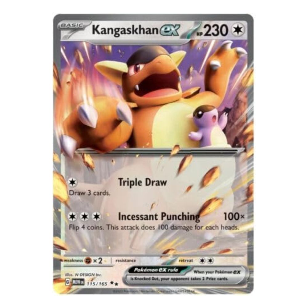 Kangaskhan ex - 115/165 - 151 Single Holofoil