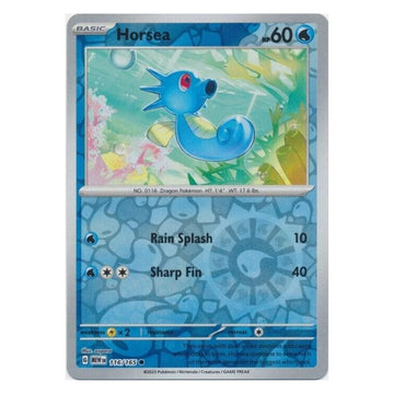 Horsea - 116/165 - 151 Single Reverse Holofoil