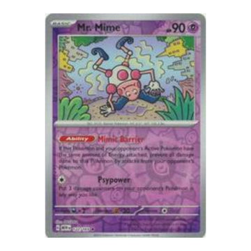 Mr. Mime - 122/165 - 151 Single Reverse Holofoil