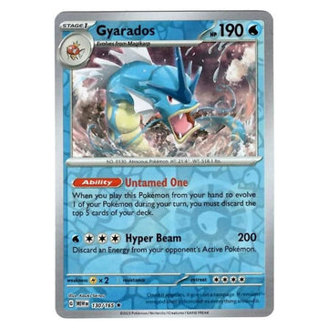 Gyarados - 130/165 - 151 Single Reverse Holofoil