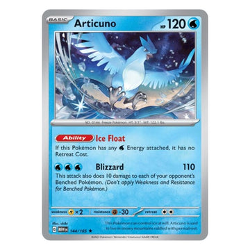 Articuno - 144/165 - 151 Single Holofoil