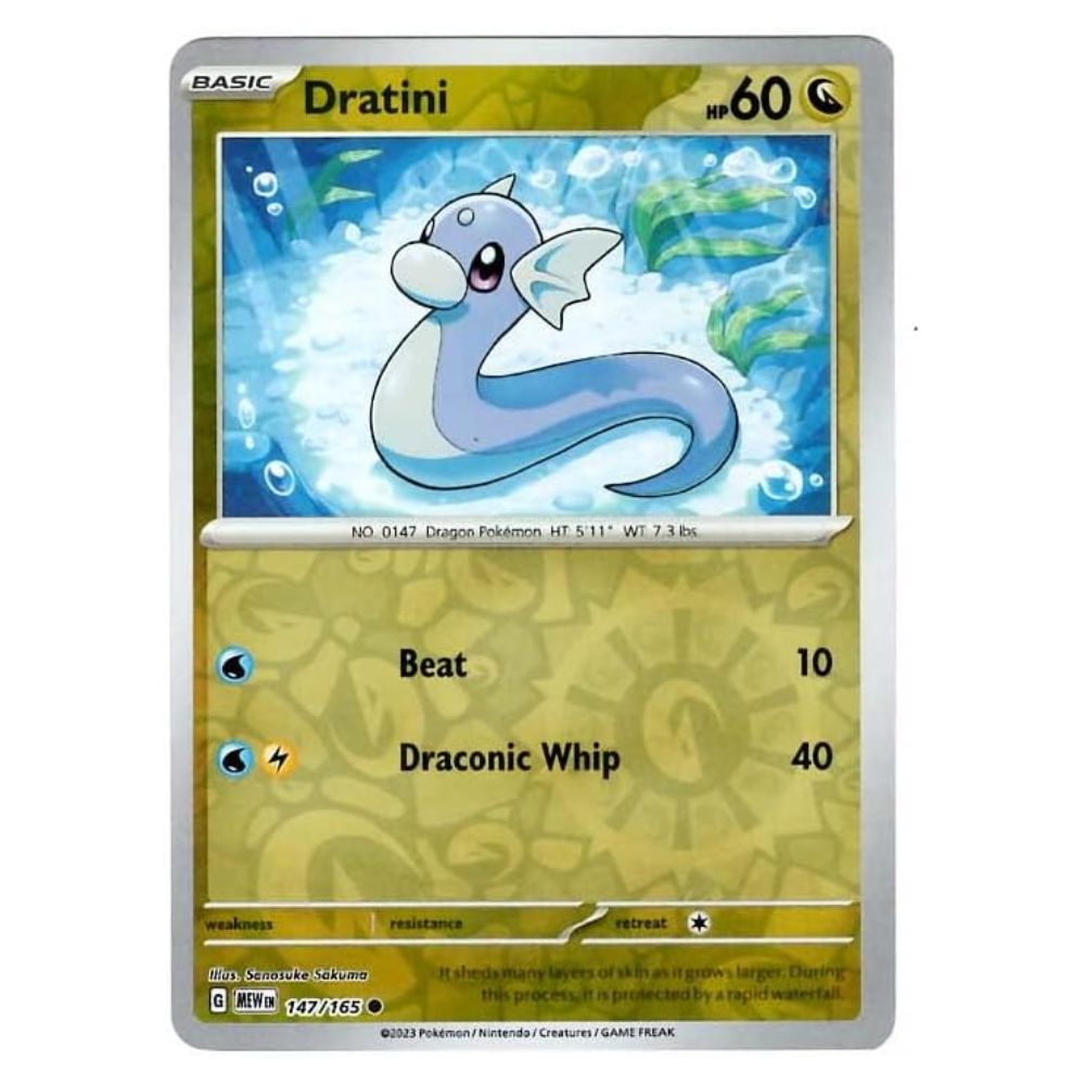 Dratini - 147/165 - 151 Single Reverse Holofoil