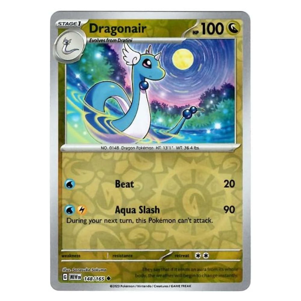 Dragonair - 148/165 - 151 Single Reverse Holofoil