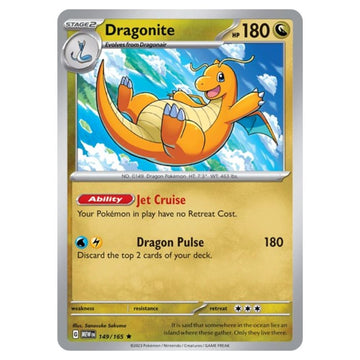 Dragonite - 149/165 - 151 Single Holofoil