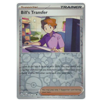 Bill's Transfer - 156/165 - 151 Single Reverse Holofoil