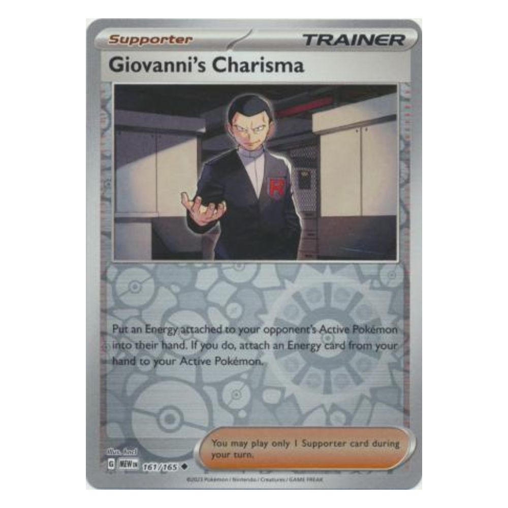 Giovanni's Charisma - 161/165 - 151 Single Reverse Holofoil