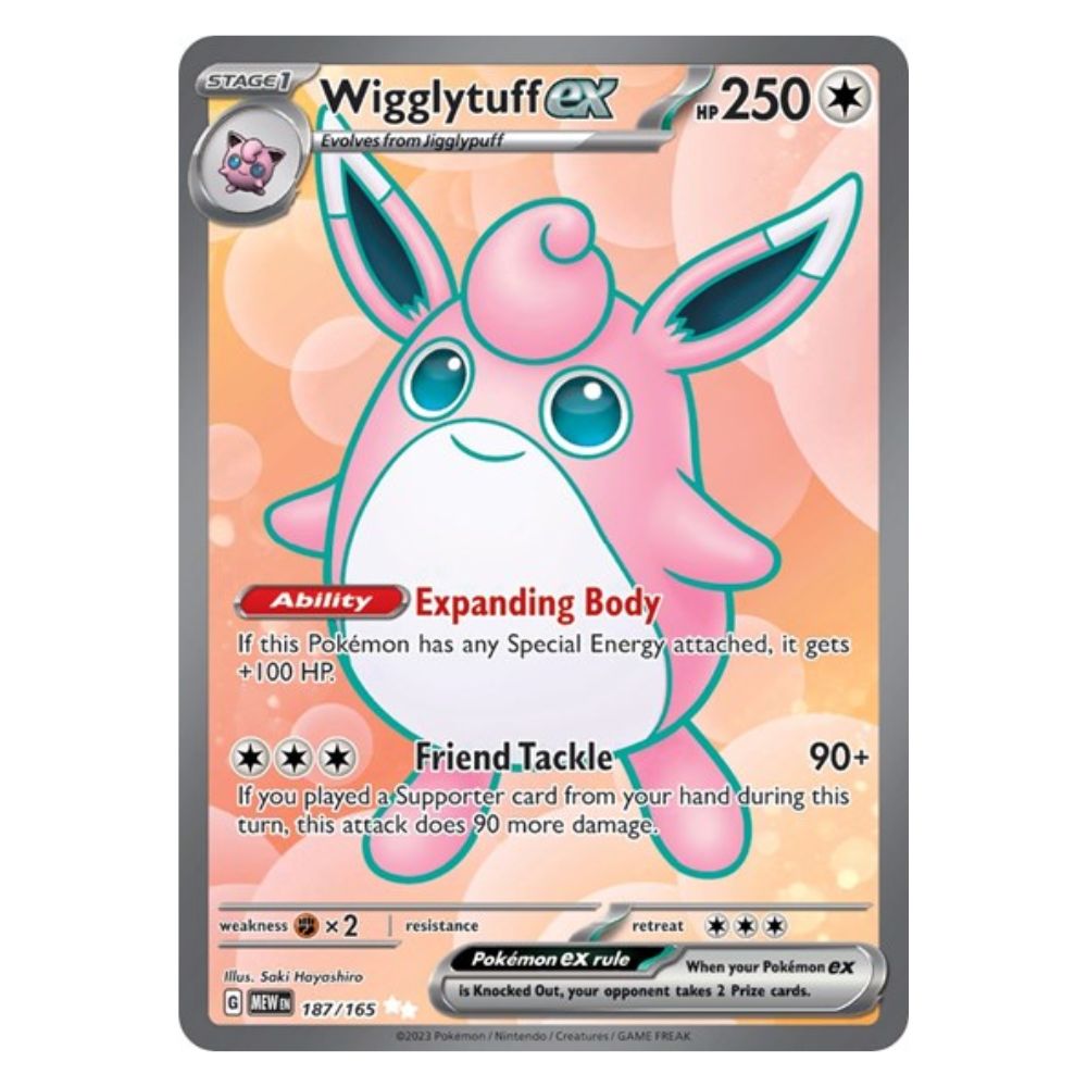 Wigglytuff ex - 187/165 - 151 - Single