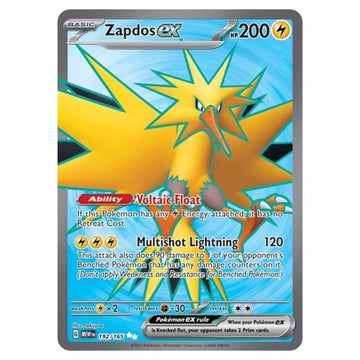 Zapdos ex - 192/165 - 151 - Single