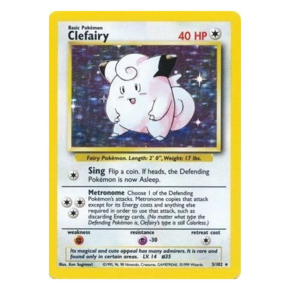 Clefairy - 5/102 - Base Set Unlimited - Single