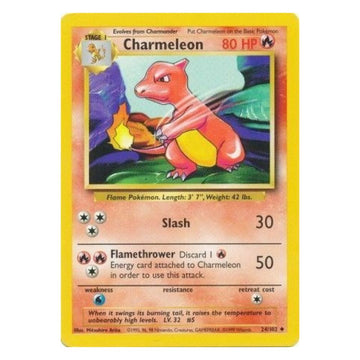 Charmeleon - 24/102 - Base Set Unlimited - Single